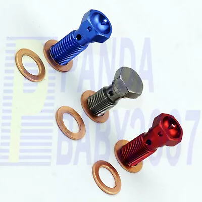 M10x1.0 3/8x24 UNF AN3 -3 03 3AN Banjo Bolt Brake Hose End Fitting Adapter 9.7mm • $5.20