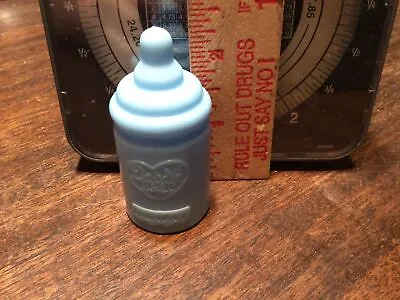 2012 Fisher Price Blue Plastic Doodle Bear Bottle Mattel Nice Condition • $1.99