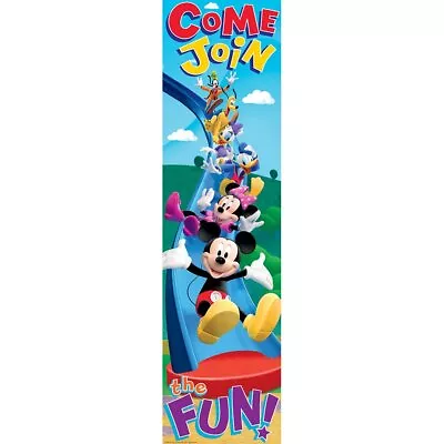Disney Mickey Mouse Clubhouse Come Join The Fun Vertical Classroom Banner For... • $14.32