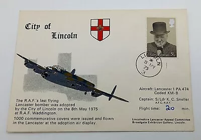 Rare Vintage Original 1975 RAF Lancaster Bomber Final Flight Commemorative Cover • £20