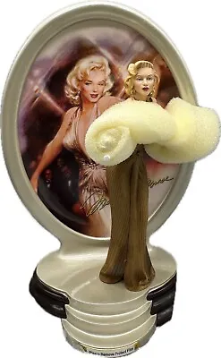Marilyn Monroe Diamonds & Pearls All That Glitters Statue Plate COA • $61.95