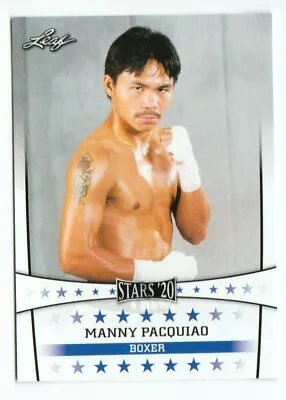 $9.95 • Buy  Rare  2020 Manny Pacquiao Leaf Stars Boxing Card #015! Mint!