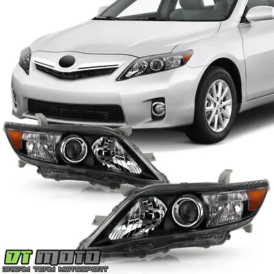 $108.99 • Buy For Black 2010-2011 Toyota Camry Headlights Headlamp Lamp Left+Right Light 10-11