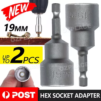 19mm Impact Drill Magnetic Hex Socket For Caravan Leg Winding Winder & Setup • $9.45