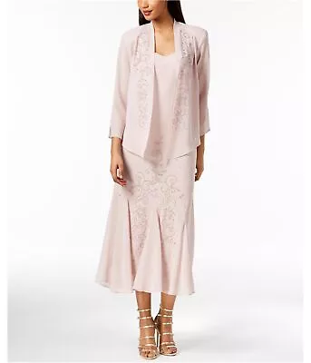 R&M Richards Womens 2-Piece Gown Dress Pink 6 • $12.90