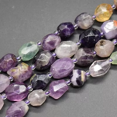 Gemstone Faceted Baroque Nugget Beads - 8mm - 12mm X 10mm - 15mm - 15  Strand • £26.99