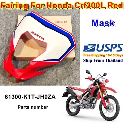 F18 Fairing Mask For Honda Crf300L Crf 300L Red 2021 - 23 Parts 61300-K1T-JH0ZA • $71.10