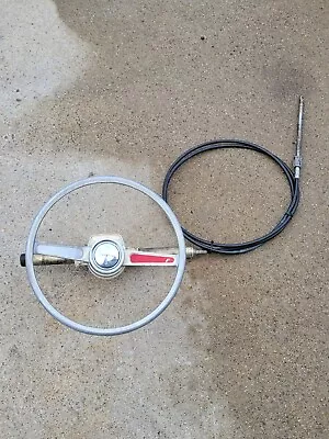 Vtg Mercury Quicksilver Ride Guide Kiekhaefer Outboard Steering Wheel Cable Dash • $222