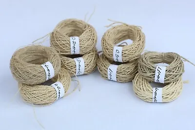 £1.85 • Buy Natural Hemp Thread | String | Cord 0.4 To 1.4 Mm | Macramé / Crafts / Jewellery
