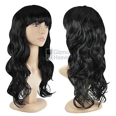 Women’s Sexy Long Curly Fancy Dress Wigs Cosplay Costume Ladies Full Wig Party • £6.95