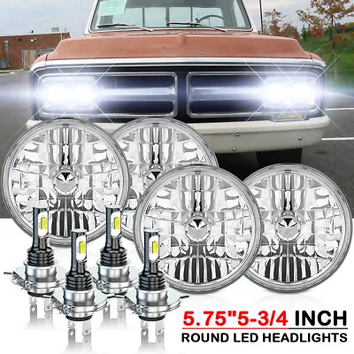 8PCS 5.75  5-3/4  Round Led Headlights For GMC C15/C1500 Pickup C2500 Suburban • $212.49