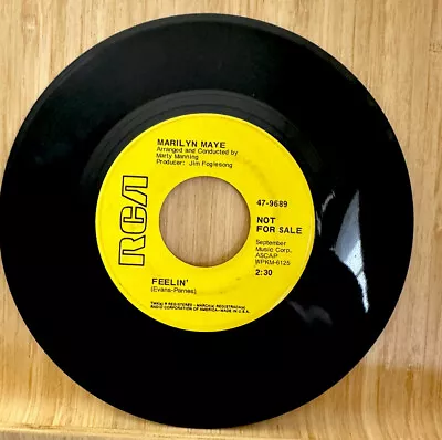 Pop Promo 45 Marilyn Maye - Mr. Clown / Feelin' On Rca Jukebox 7  Single Record • $4.99