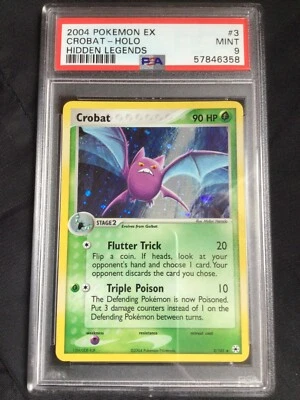 £9.50 • Buy Pokemon Cards: EX Hidden Legends Rare Holo: Crobat 3/101 PSA 9