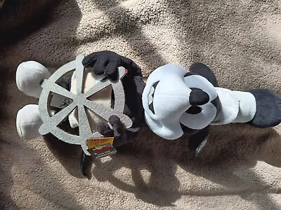 Disney Steamboat Willie Mickey Mouse Dancing Plush 90th Birthday Tested • $7