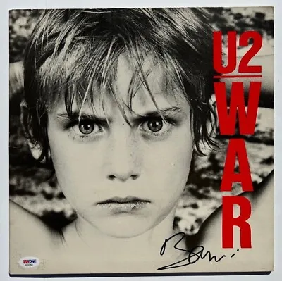  Bono Signed Autographed War Vinyl Album Record Lp U2 Band Joshua Tree Psa/dna • $749.96