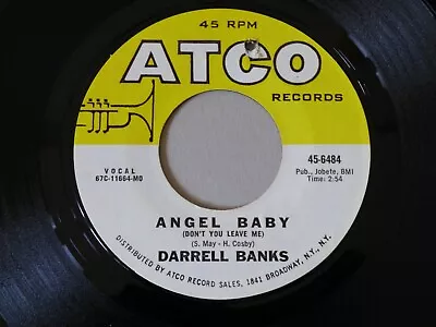 Original Northern Soul Detroit Music Record Darrell Banks Angel Baby Us Atco • £127.50