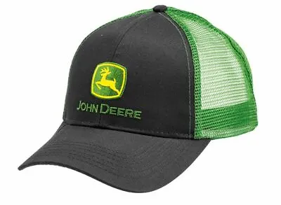 £21.99 • Buy Genuine John Deere Adults Green And Black Mesh Back Baseball Cap Trucker Hat