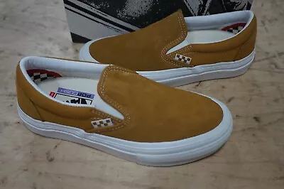 Vans Skate Slip On NEW Wrapped Gold/white • $39.50