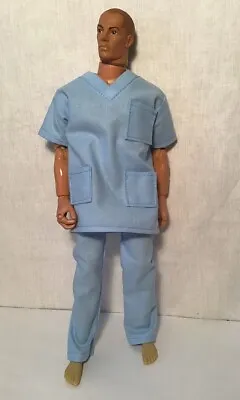 Blue Scrubs For 1/6 Scale 12  Action Figure Man.Dragon BBI Medic Dr • £18