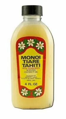 Monoi Tiare Tahiti Scented Coconut Oil With Sunscreen - 4 Fl Oz • $14.75