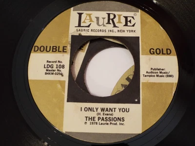 £3.99 • Buy Doowop-the Passions/the Mystics-i Only Want You-laurie Gold
