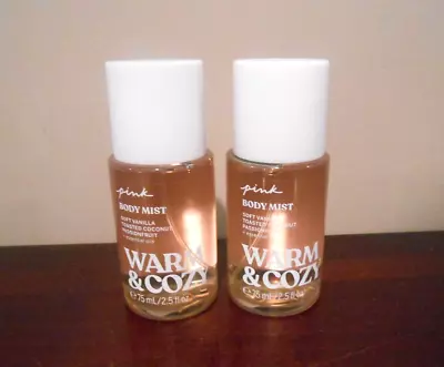 Victoria's Secret Pink Warm & Cozy Body Mist Spray 2.5 Oz. ~ Lot Of 2 • $14.95