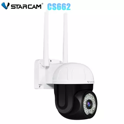 Vstarcam CS662 3MP FHD Smart Outdoor Red & Blue Light Alarm IP Camera Waterproof • $57.99