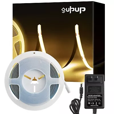 GUPUP COB TV Rope Light WHITE LED Strip Light 16.4FTWaterproofDimmable Switch • $30.25