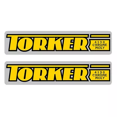 Torker - 4130 Yellow - Fork Decals - Old School Bmx • $22