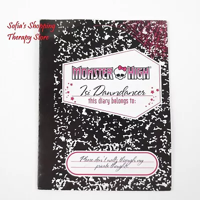 Monster High Isi Dawndancer Doll Paper Diary Composition Notebook 2015 Mattel • $39.95