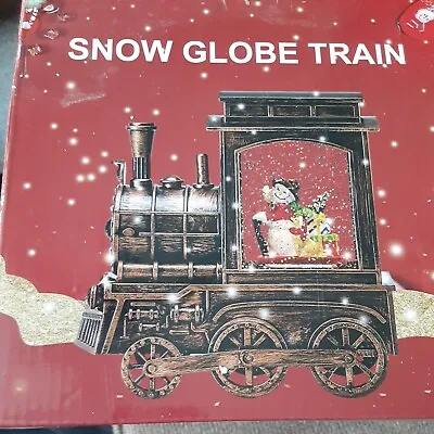 $35 • Buy IPOW Christmas Snow Globe Lantern Train With Water Swirling Glitter, Musical