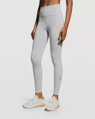 $150 Adidas By Stella McCartney Women Gray 7/8 Yoga Leggings Pants Size S • $48.38