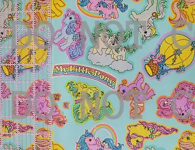 Custom 100% Cotton Woven Fabric Seafoam My Little Pony By The 1/4 Yard 9x56 • $5.49