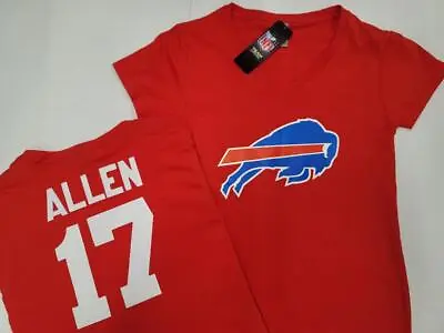 20831 Womens Apparel BUFFALO BILLS  Eligible Receiver  V-Neck Shirt RED New • $23.99