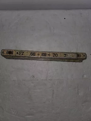 Vtg Woodmark Industries Metal 6’ Folding Carpenter Ruler 2 Sided USA No. 6-002 • $12.99