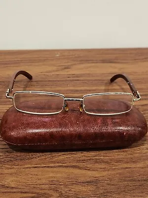 $148.18 • Buy Vintage Cartier Eyeglasses Mens Wood Frame
