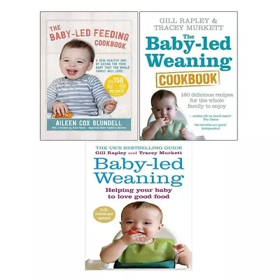 Baby-led Baby-led Weaning Cookbook Baby-led Feeding 3 Books Collection Set NEW • £25.99