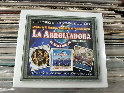 La Arrolladora Banda El Limon De Rene Camacho Tesoros 3CD BOx Set Caja De 3CD • $17.99