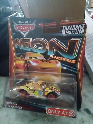 $15 • Buy Disney Pixar Cars Neon Racers Miguel Camino 1:55 Die-cast