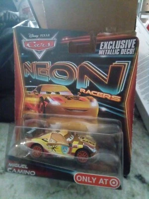 $15 • Buy Disney Pixar Cars Neon Racers Miguel Camino 1:55 Die-cast