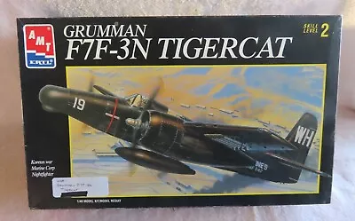 AMT GRUMMAN F7F-3N TIGERCAT AIRPLANE KIT 1/48 - Vintage #8842 • $32.99