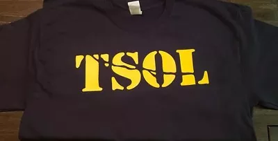 TSOL Punk Rock Band Tee T Shirt True Sounds Of Liberty Yellow Logo • $12.99