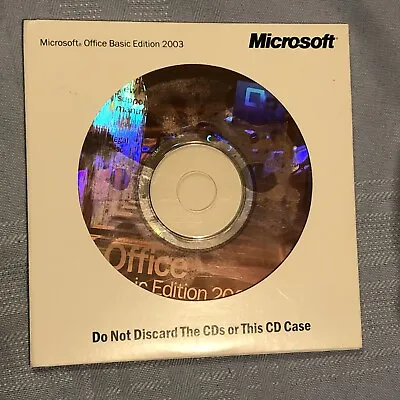 Microsoft Office 2003 Basic Edition With Serial Number NEW Sealed • $34.90