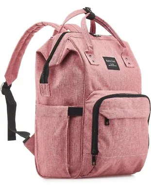 👶🩷 KiddyCare Baby Changing Bags/Nappy Changing Bags Backpack For Mum/Dad PINK  • £27