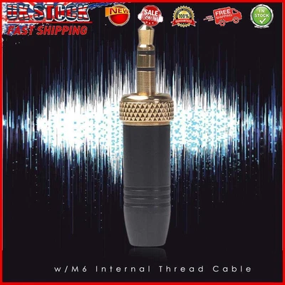 £6.08 • Buy 3.5mm Lapel Microphone Cable W/Thread For Sony Wireless Microphone Transmitter