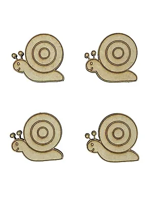 16x Snail With Detail 3cm Wood Craft Embelishments Laser Cut Shape MDF • £3.15