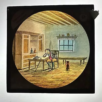 Antique Magic Lantern Slide 9 Drunkards Progress • £15