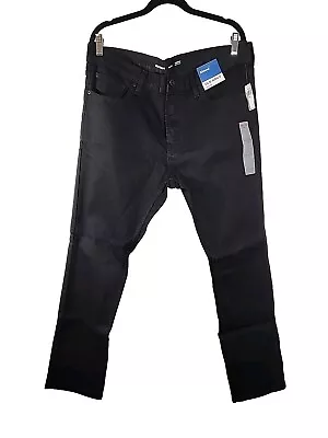 NEW - 36 X 30 - OLD NAVY Black Skinny Never-Fade Jeans - Cotton Blend • $17.99