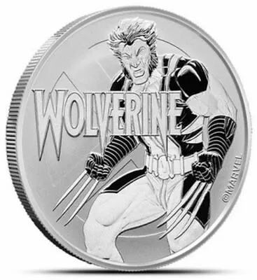 2021 Tuvalu Marvel Series Wolverine 1 Oz Silver Coin • $49.99