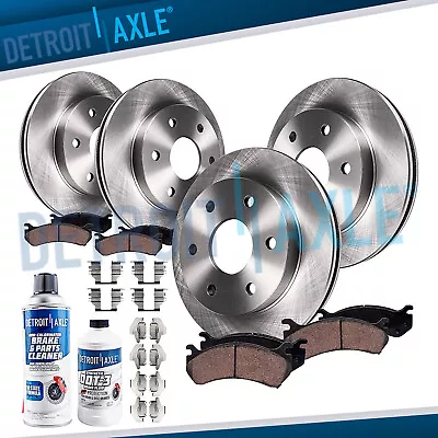 Front & Rear Disc Rotors + Ceramic Brake Pads For 2012 2013 - 2020 Ford F-150 • $254.87